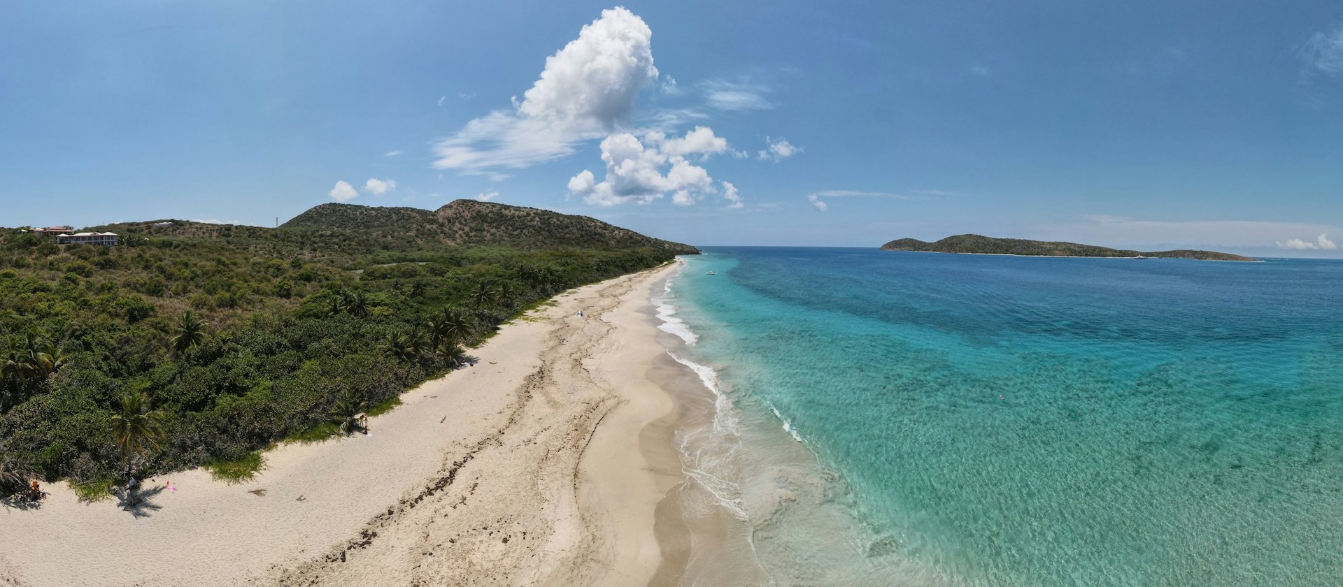 The coast of Culebra from the air